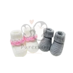 High Quality Knitted Baby Booties